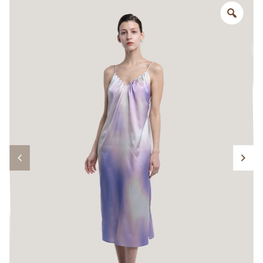 Gentle Herd Silk Slip Dress NWT